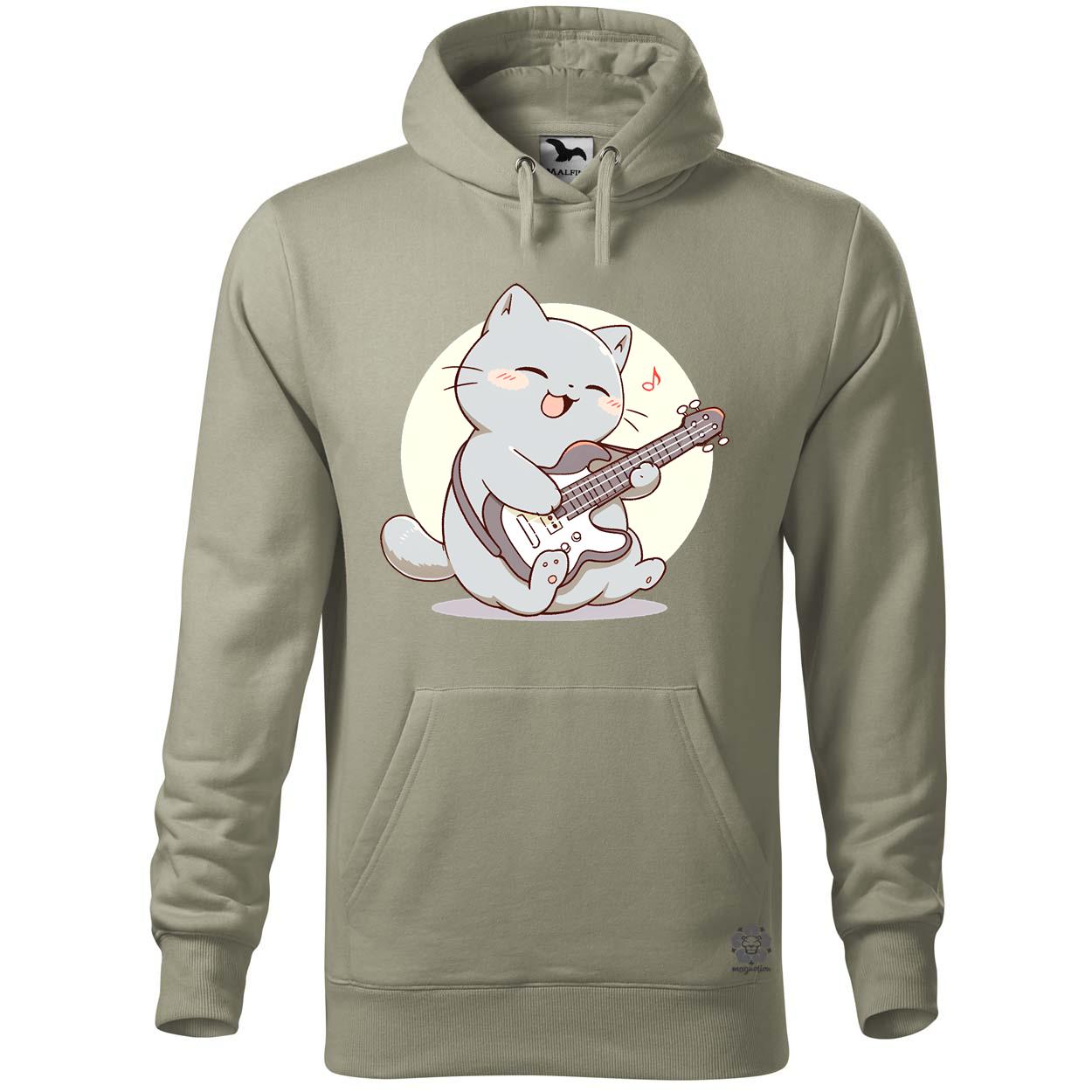 Cica gitározik v3 egyedi  pulóver 