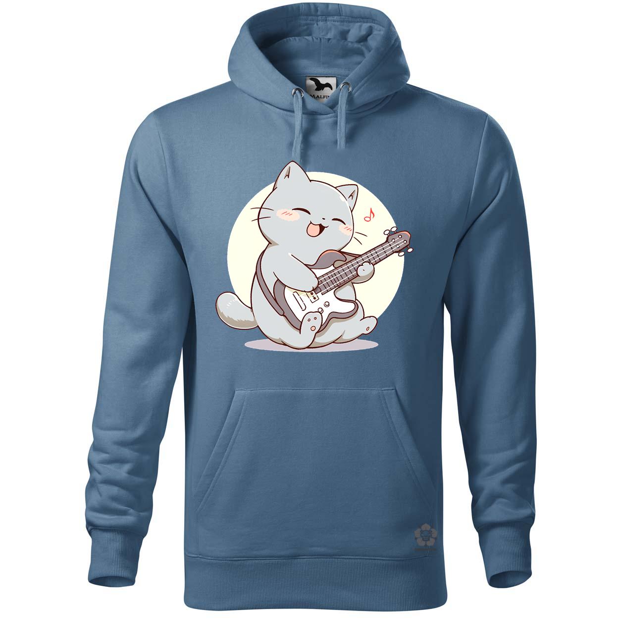 Cica gitározik v3 egyedi  pulóver 