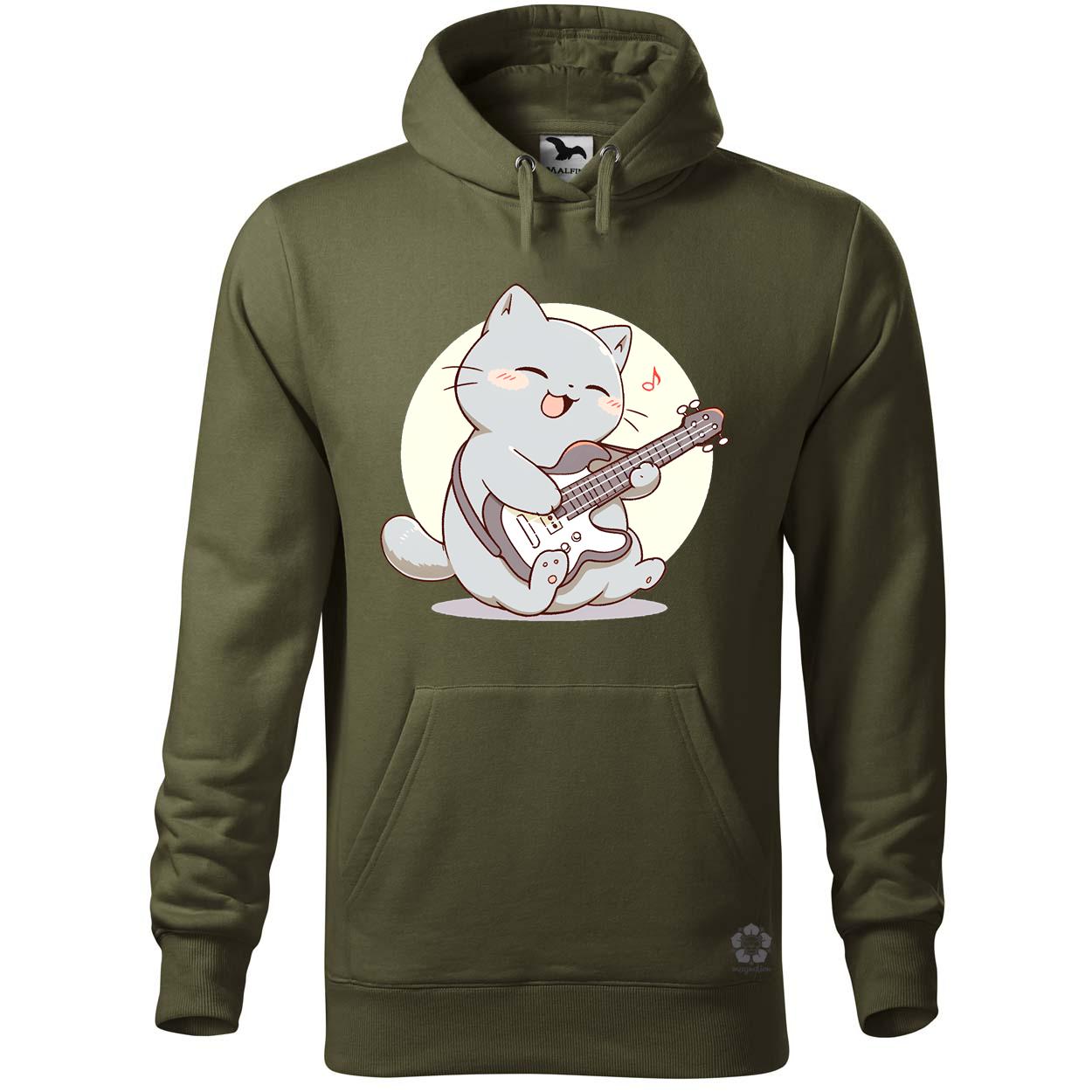Cica gitározik v3 egyedi  pulóver 