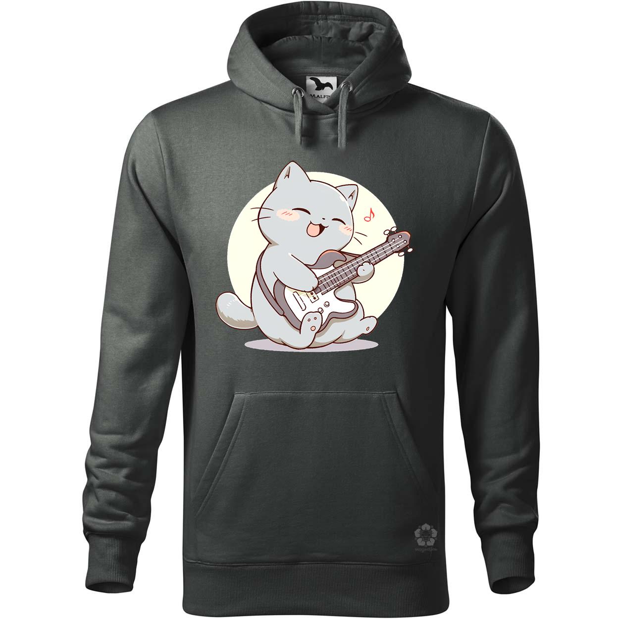 Cica gitározik v3 egyedi  pulóver 