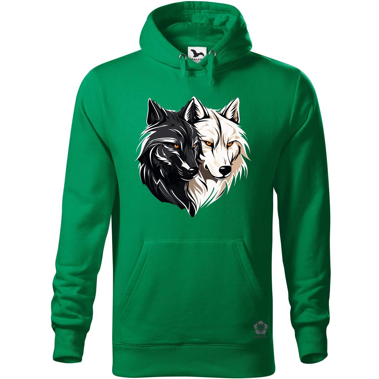 Fekete fehér farkasok v2 egyedi  pulóver 