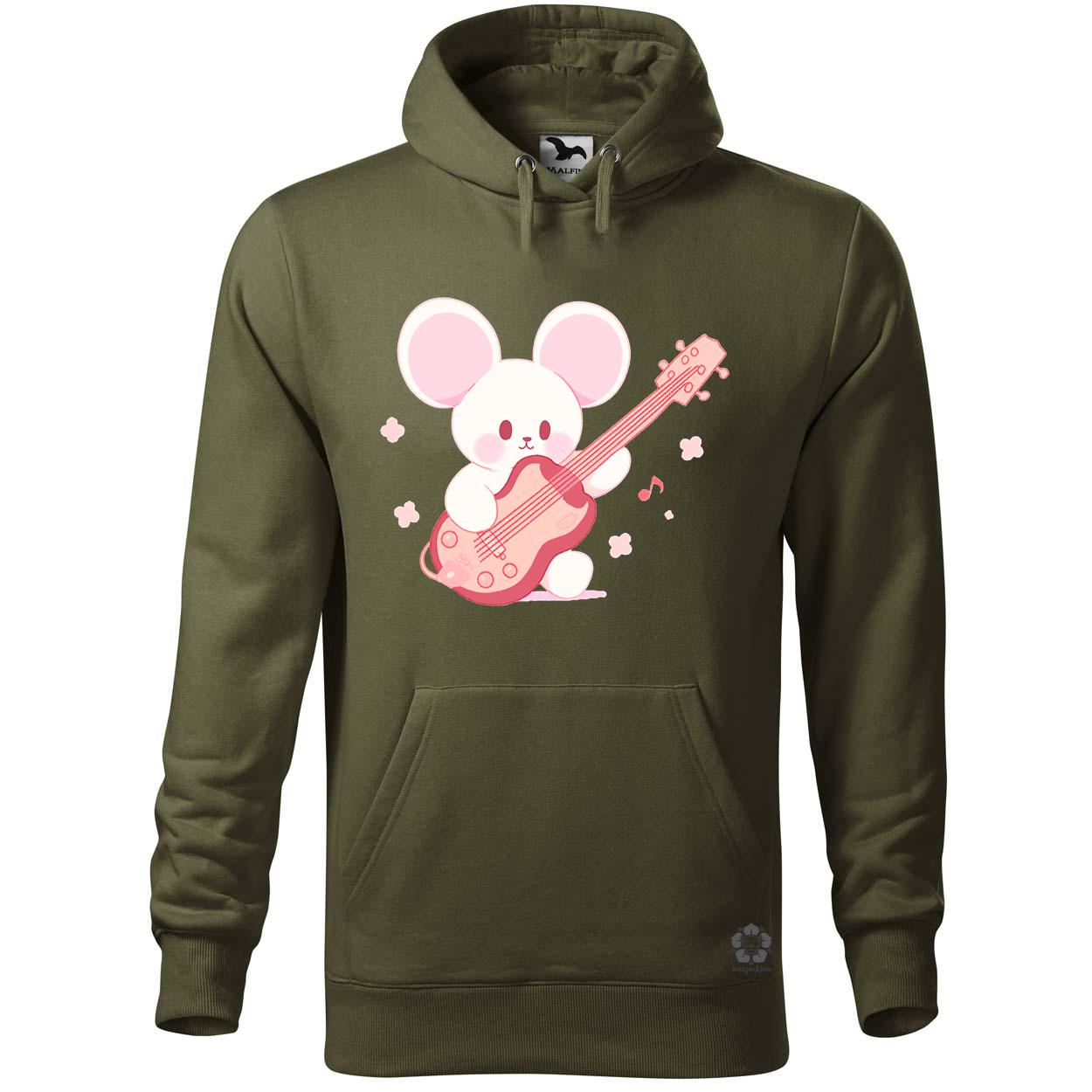 Gitáros egér v1 egyedi  pulóver 