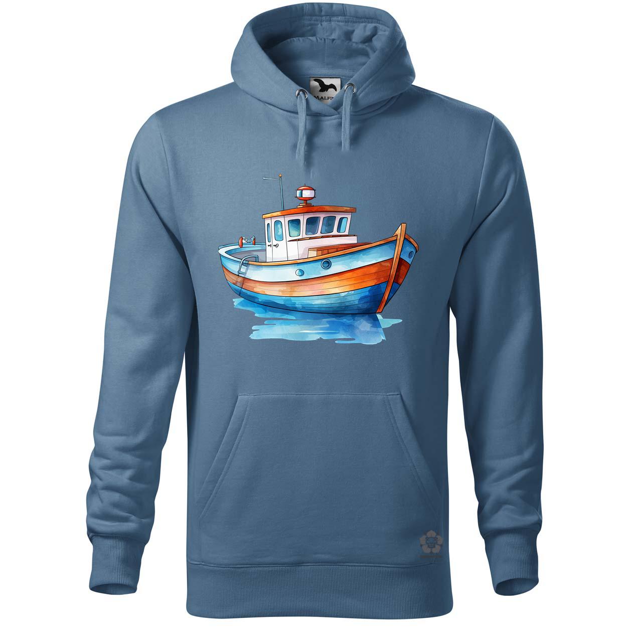 Hajó rajz v3 egyedi  pulóver 