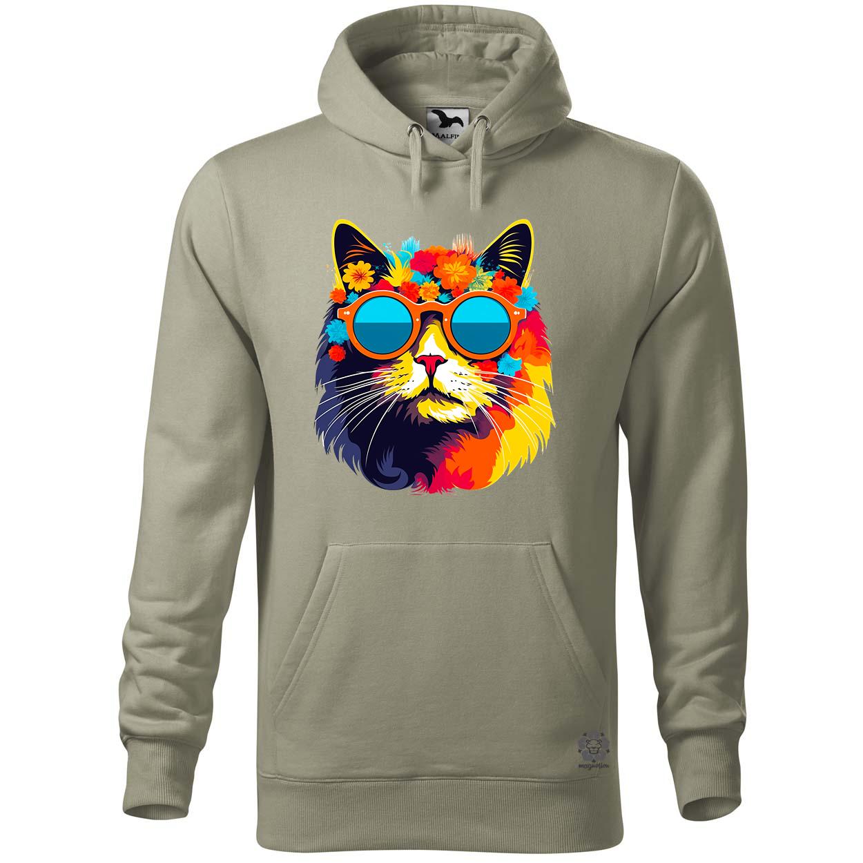 Hippi macska v1 egyedi  pulóver 