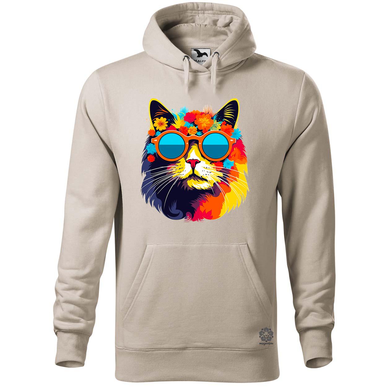 Hippi macska v1 egyedi  pulóver 