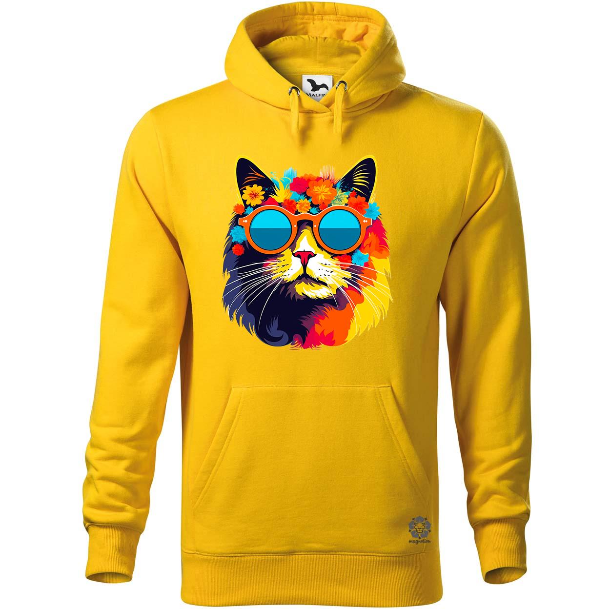 Hippi macska v1 egyedi  pulóver 