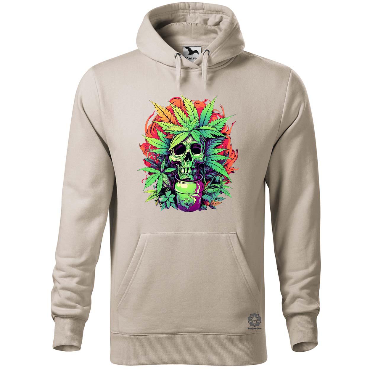Koponya weed v2 egyedi  pulóver 