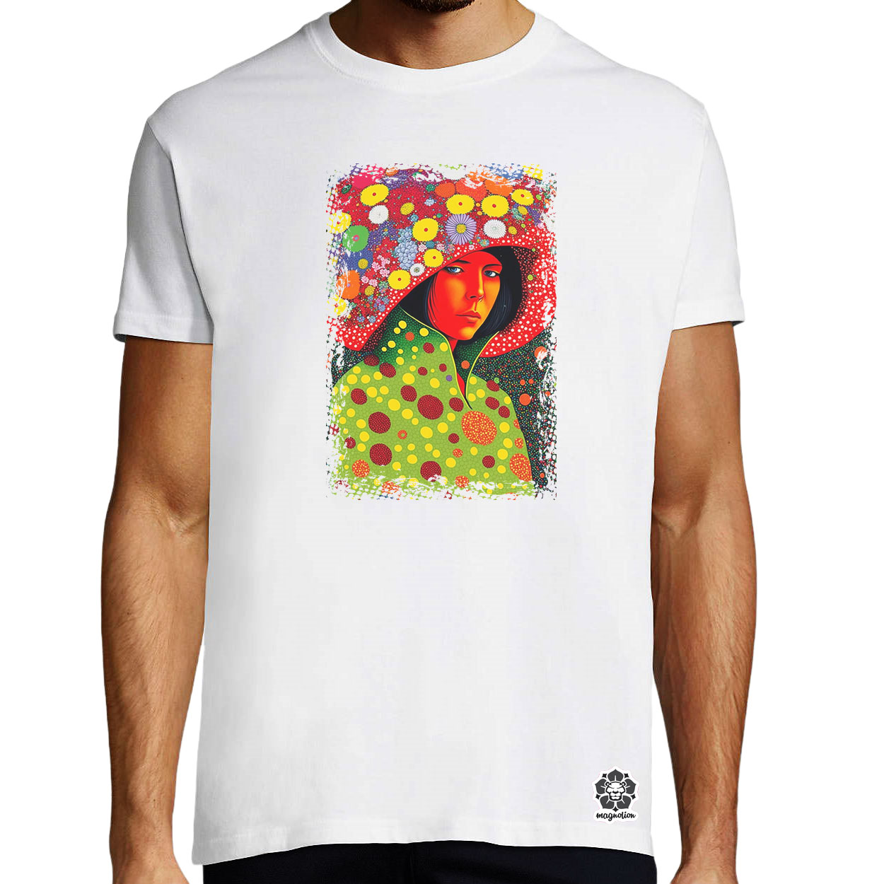 Pointillizmus kérdés egyedi póló 