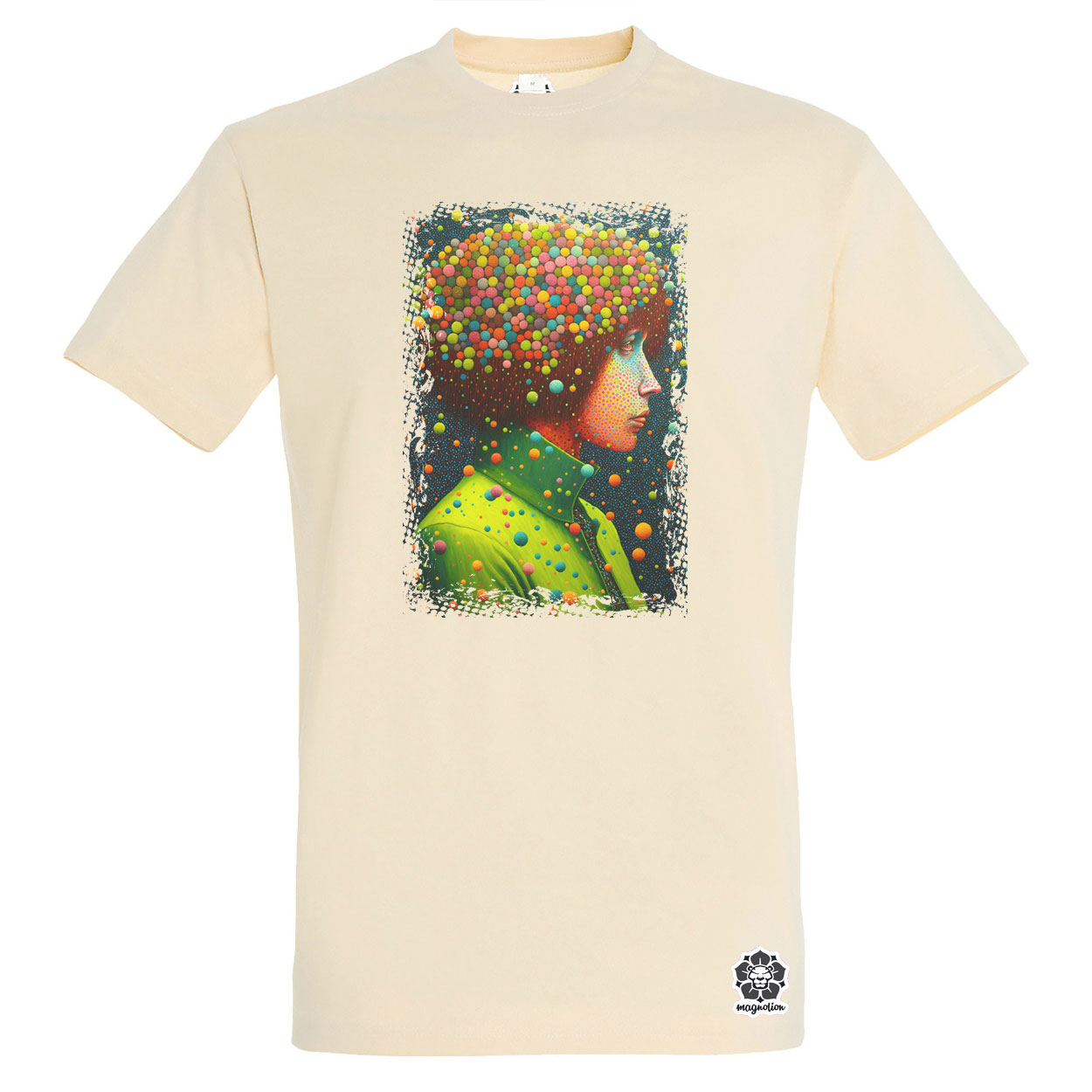 Pointillizmus merengés egyedi póló 