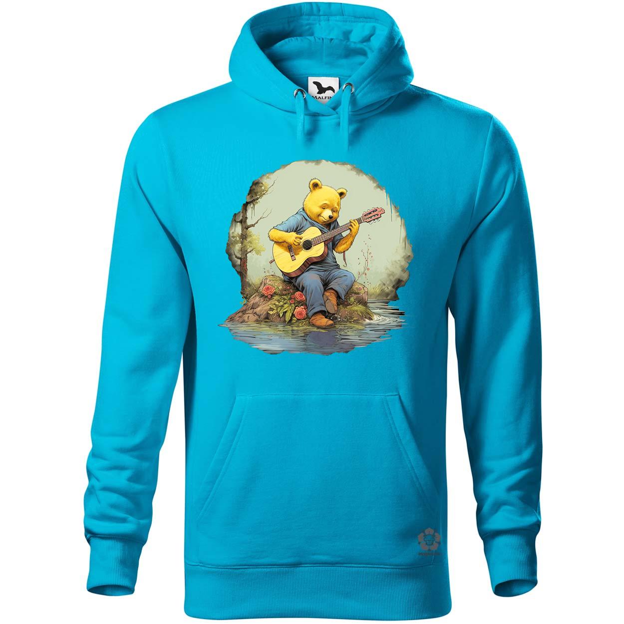 Micimackó gitározik v1 egyedi  pulóver 