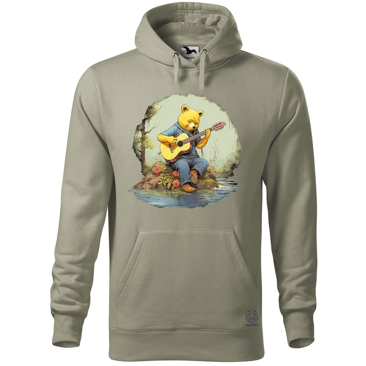Micimackó gitározik v1 egyedi  pulóver 