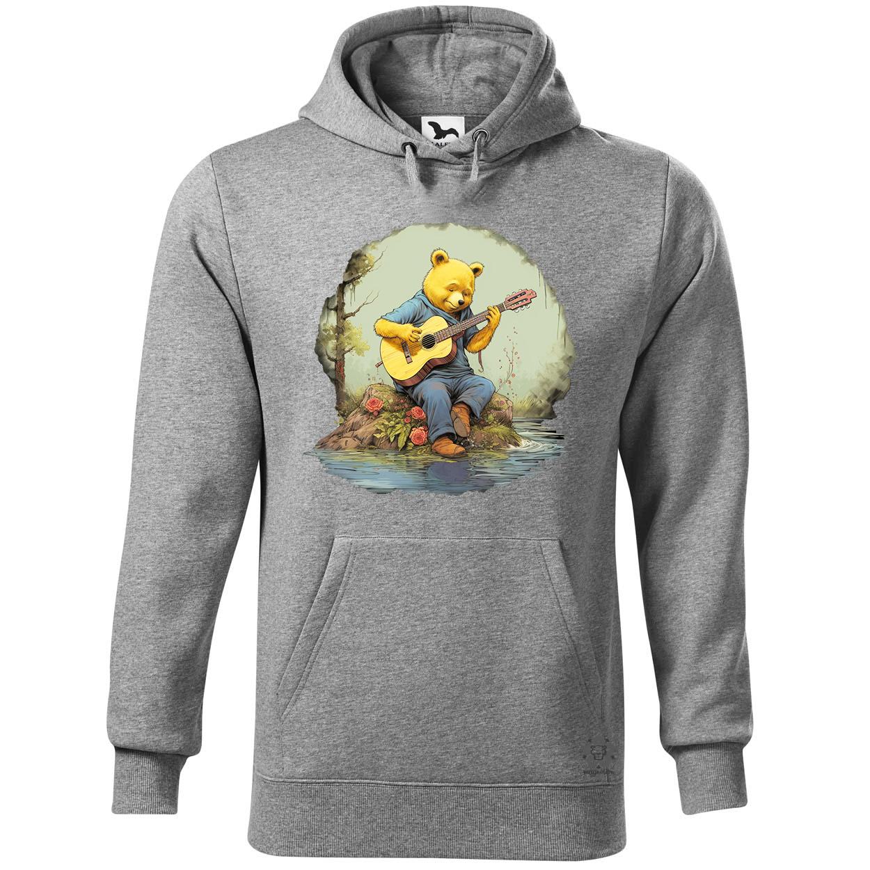 Micimackó gitározik v1 egyedi  pulóver 