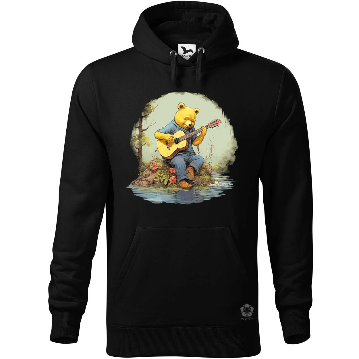 Micimackó gitározik v1 egyedi  pulóver 