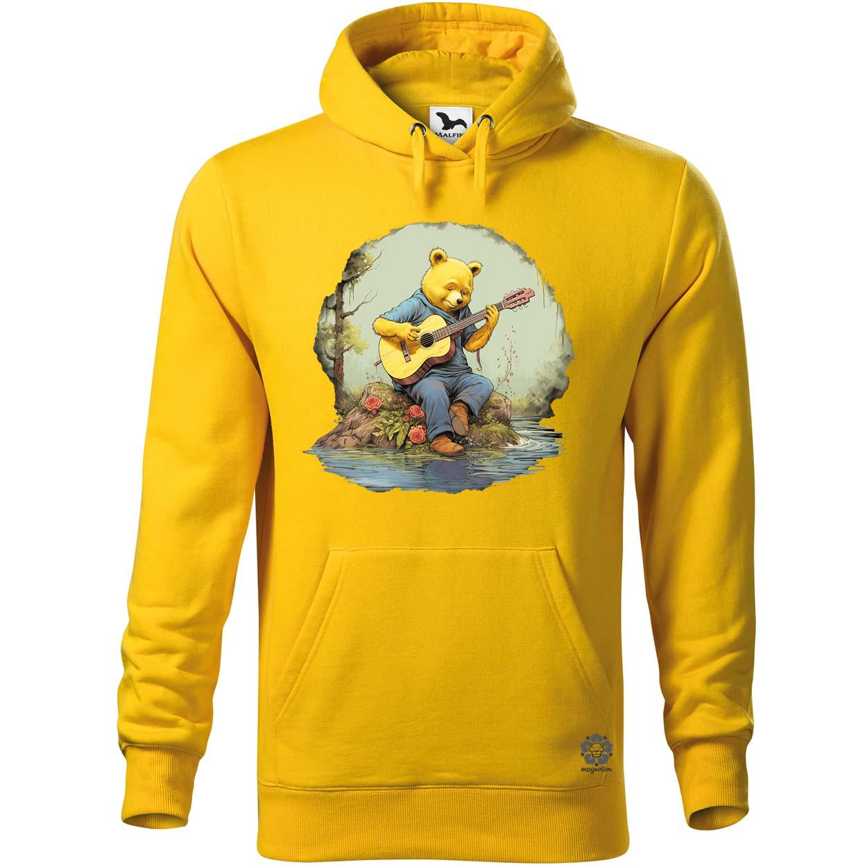 Micimackó gitározik v1 egyedi  pulóver 