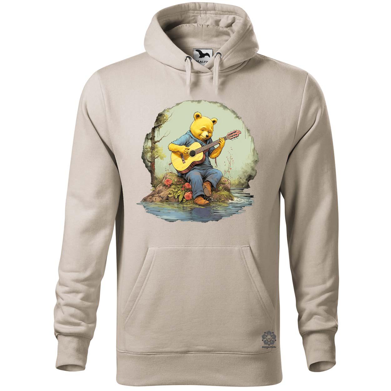 Micimackó gitározik v1 egyedi  pulóver 