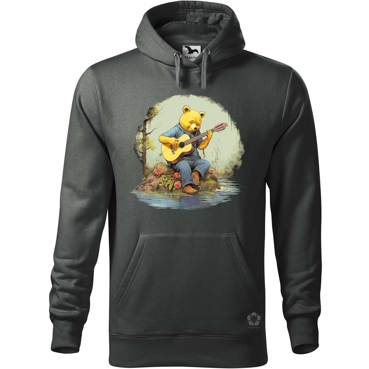 Micimackó gitározik v1 egyedi  pulóver 