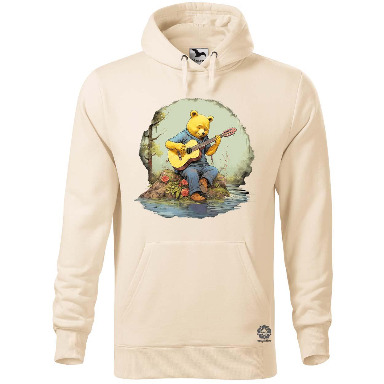 Micimackó gitározik v1 egyedi  pulóver 