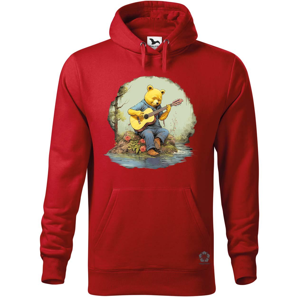 Micimackó gitározik v1 egyedi  pulóver 