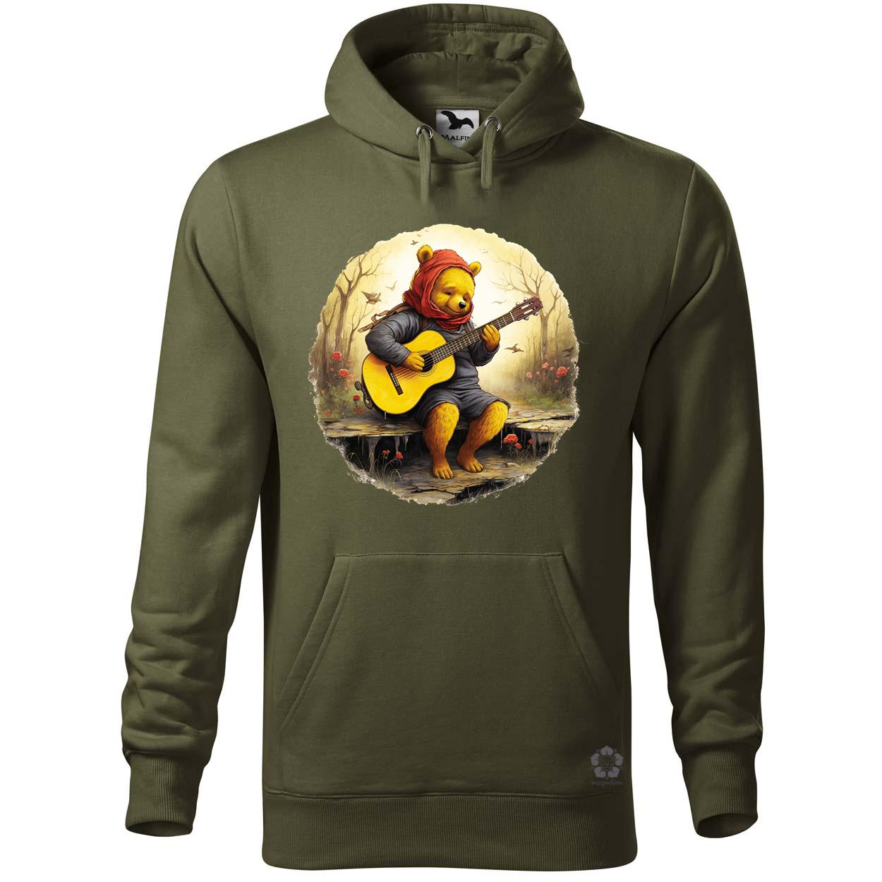 Micimackó gitározik v3 egyedi  pulóver 