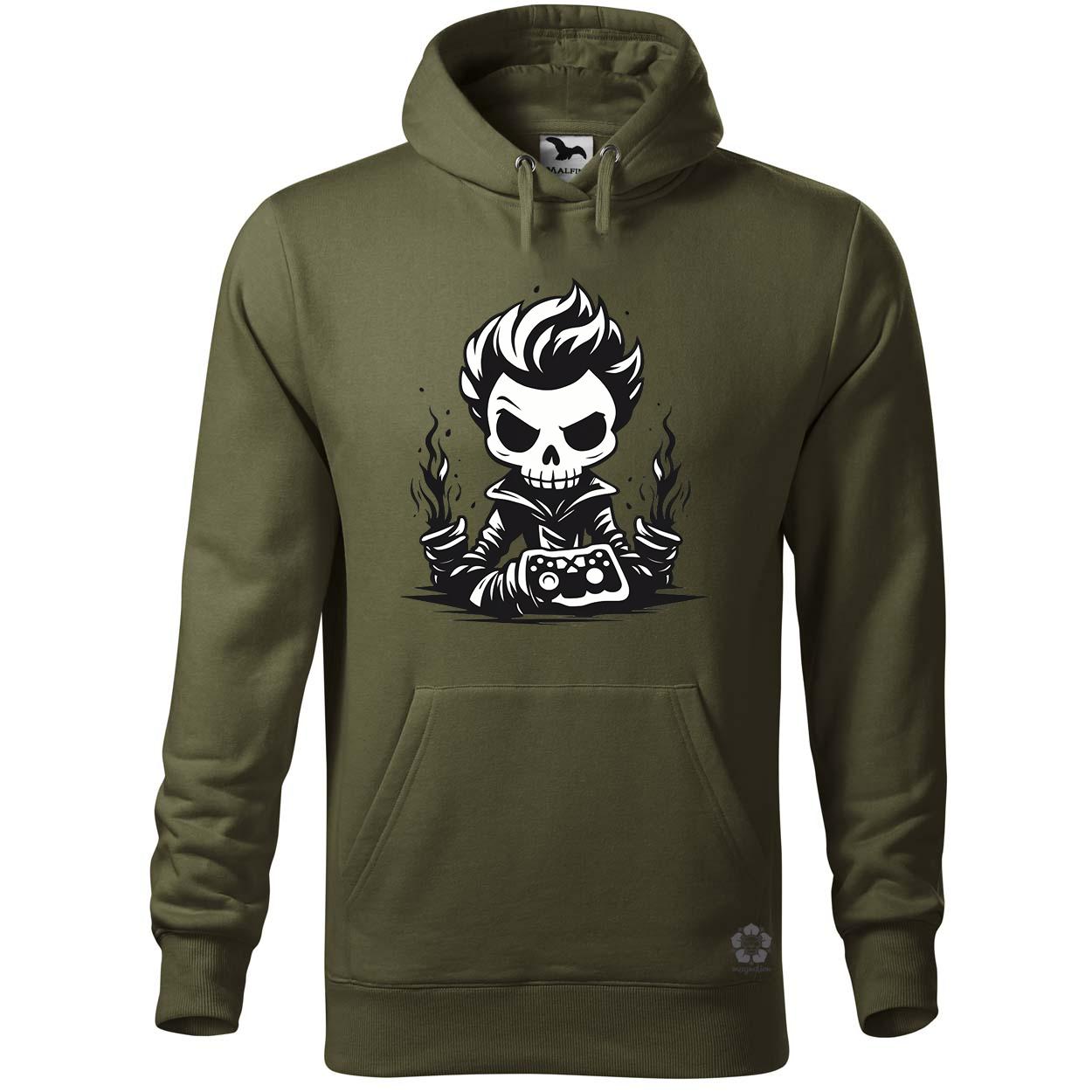 Minimál gamer koponya v1 egyedi  pulóver 