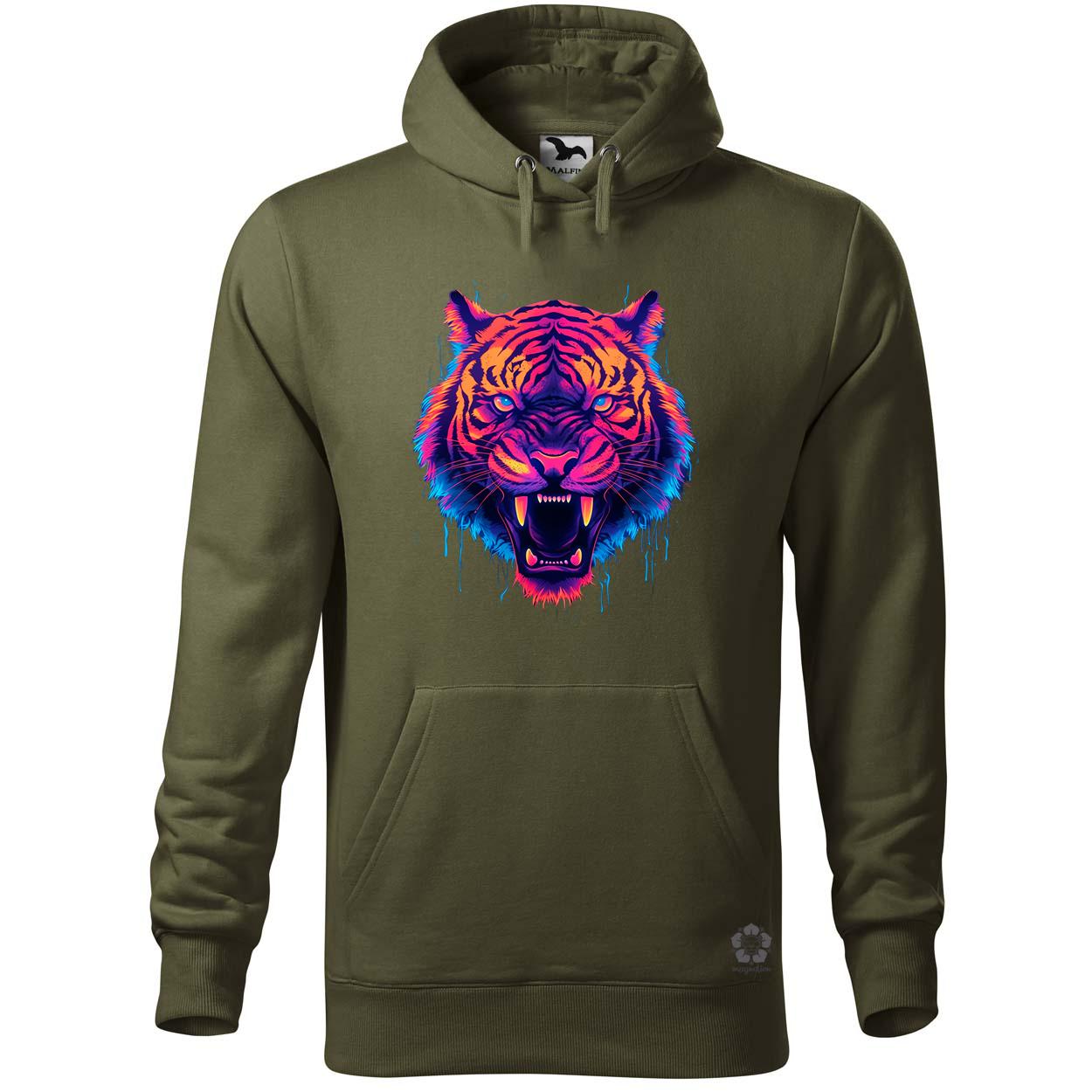 Neon tigris egyedi  pulóver 