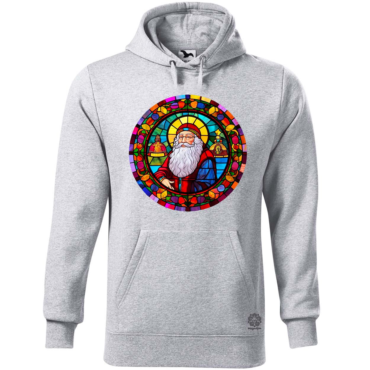 Ólomüveg Santa v1 egyedi  pulóver 