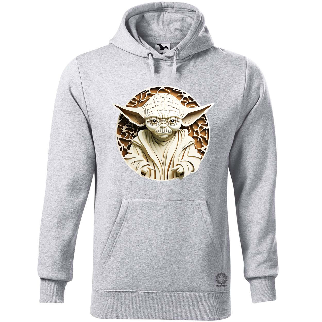 Papírművészet Yoda fanart v2 egyedi  pulóver 