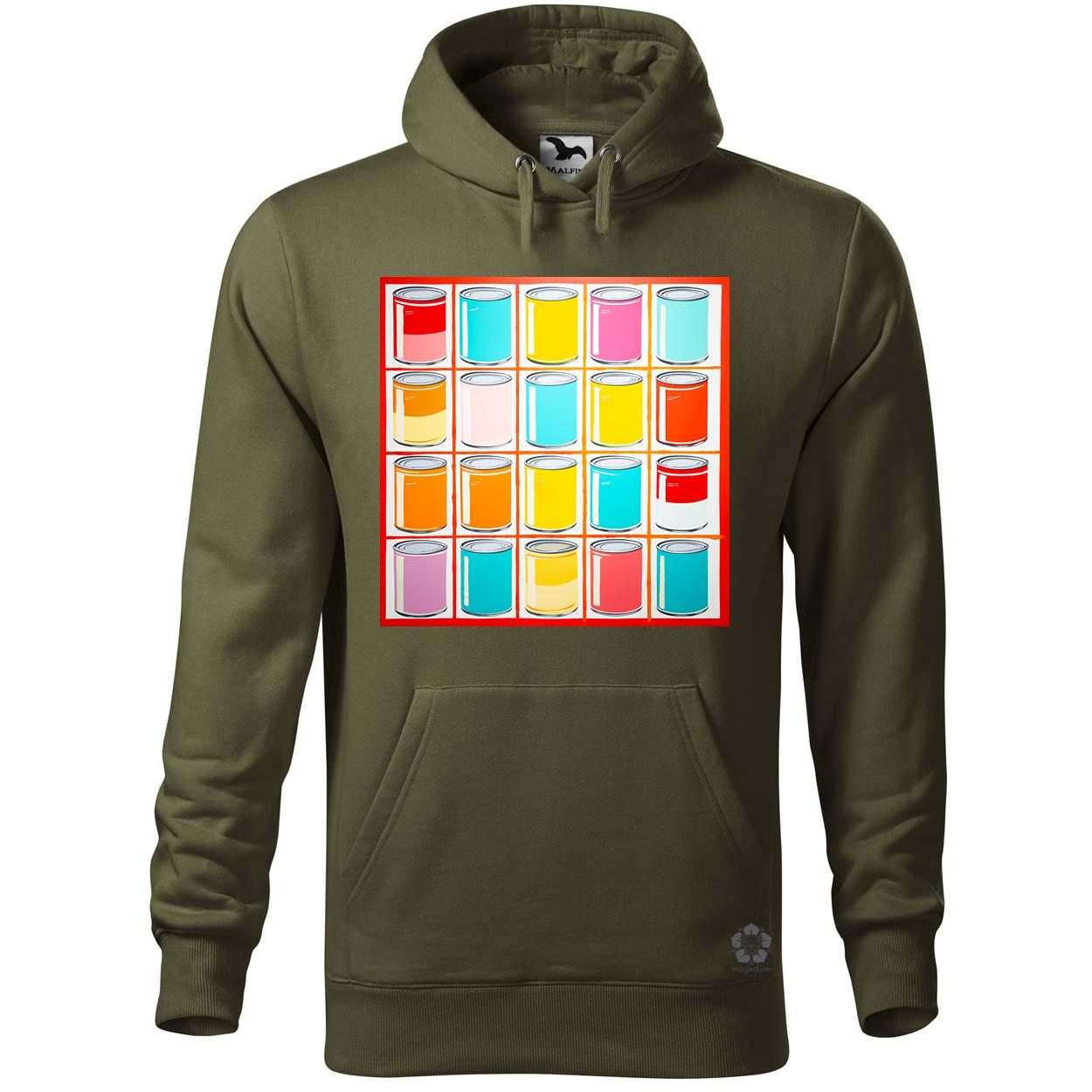 Pop art konzervdobozok v2 egyedi  pulóver 