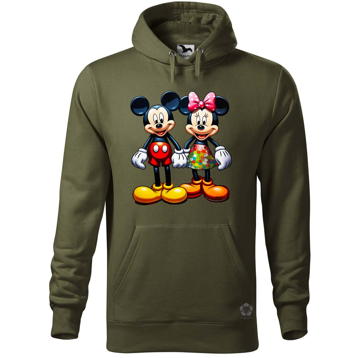 Pop art Mickey és Minnie v2 egyedi  pulóver 