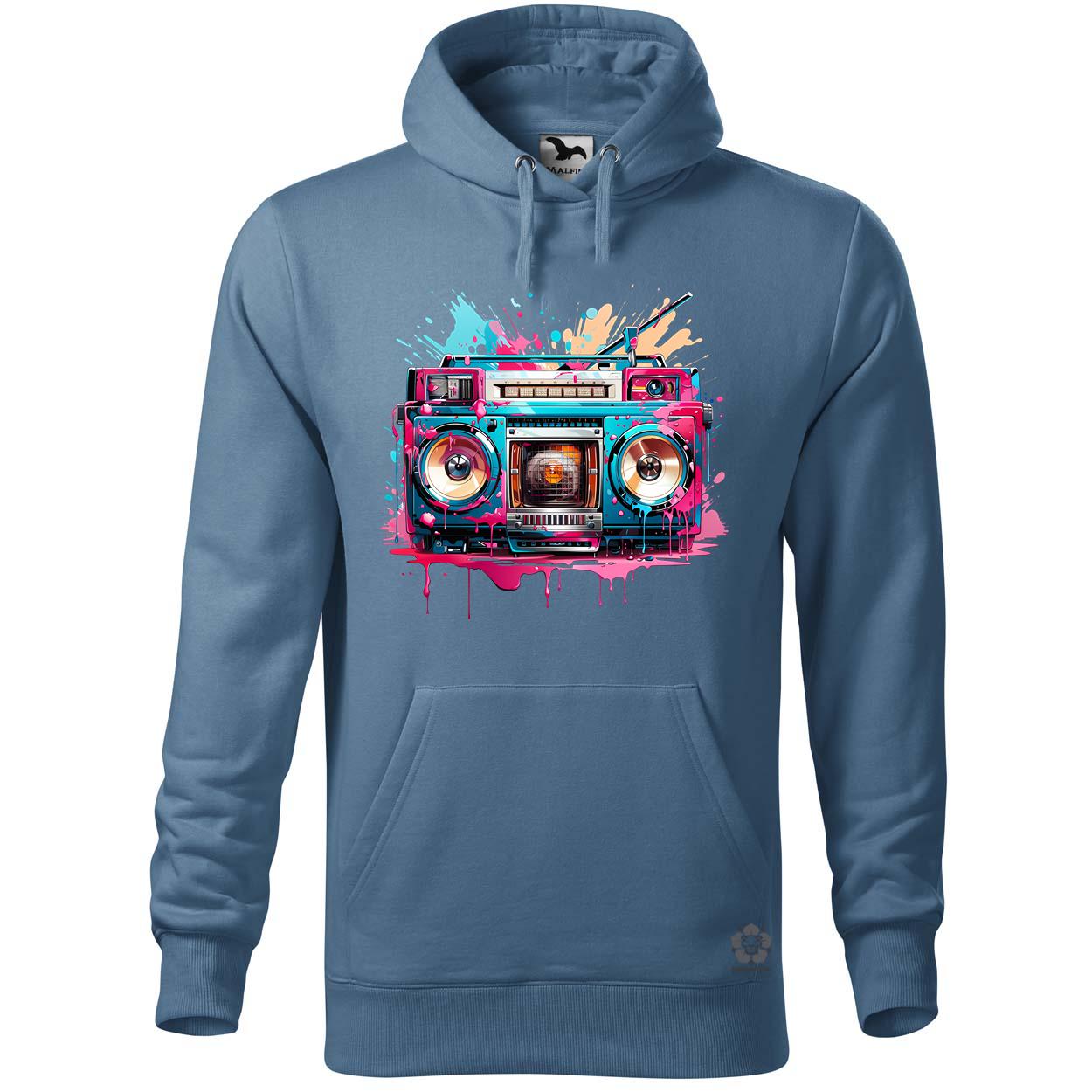 Retró boombox v4 egyedi  pulóver 