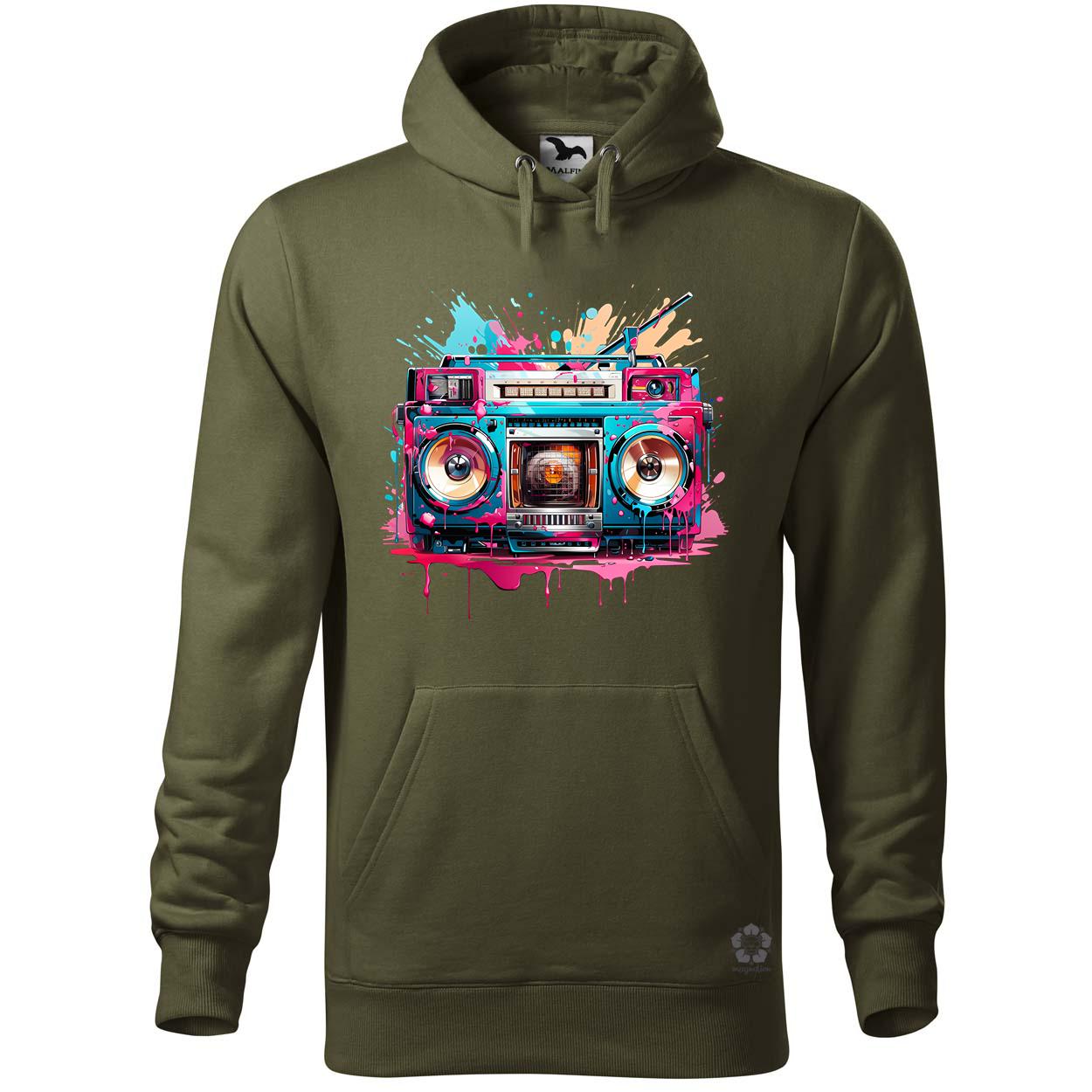 Retró boombox v4 egyedi  pulóver 