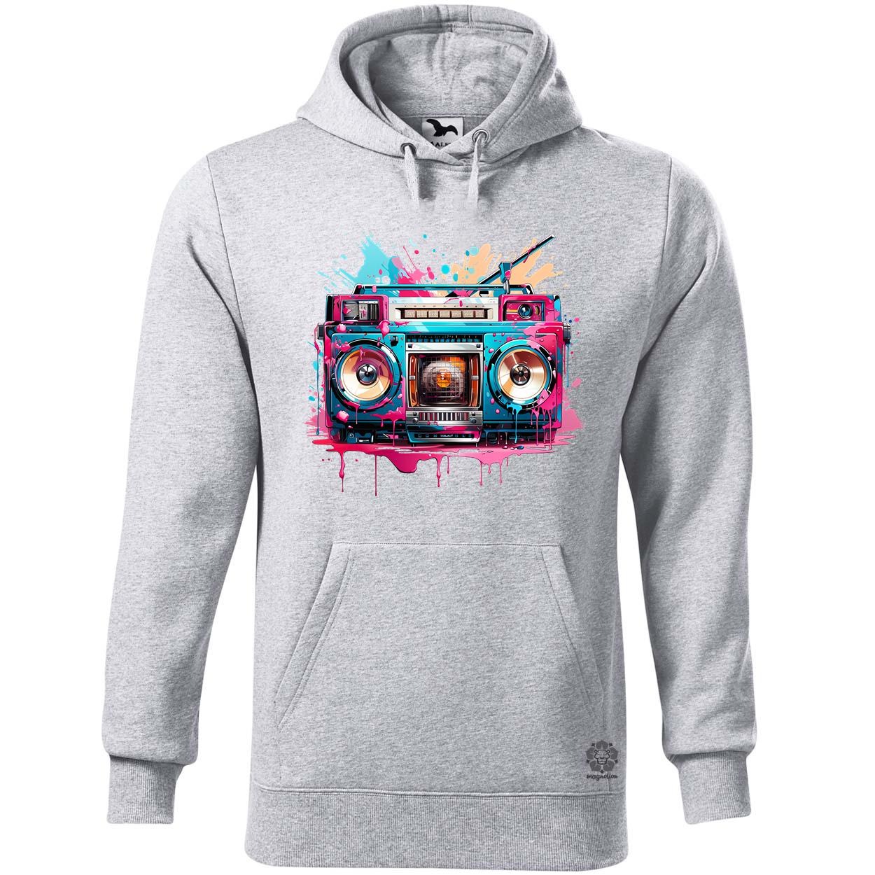 Retró boombox v4 egyedi  pulóver 
