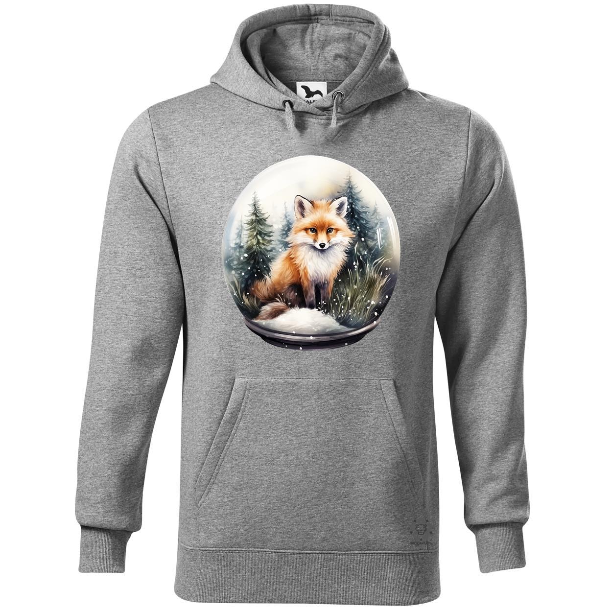 Róka hógömb v3 egyedi  pulóver 
