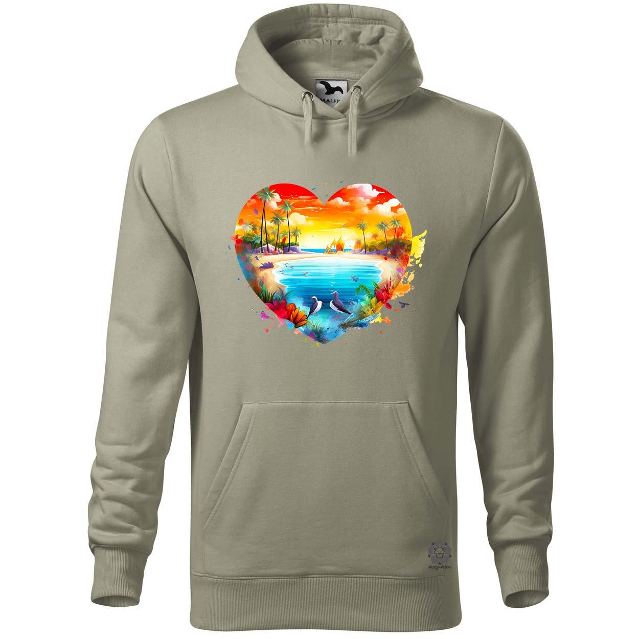 Strand szív v2 egyedi  pulóver 