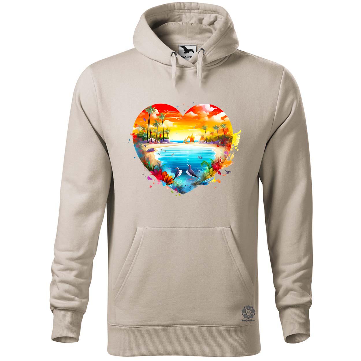 Strand szív v2 egyedi  pulóver 