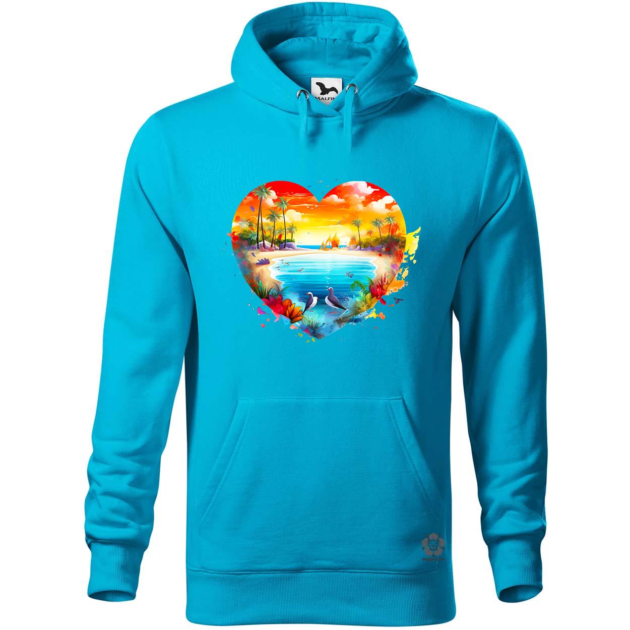 Strand szív v2 egyedi  pulóver 