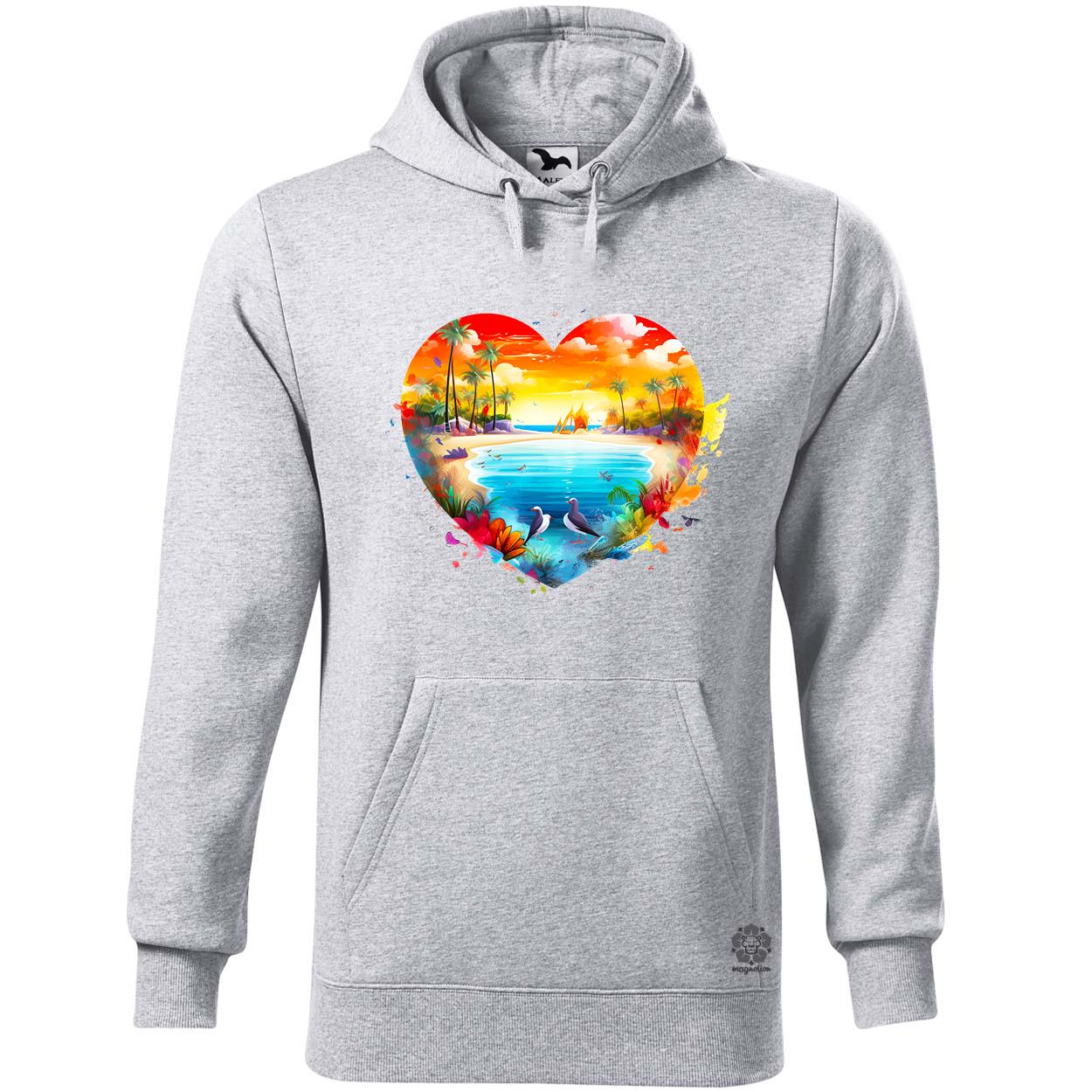 Strand szív v2 egyedi  pulóver 