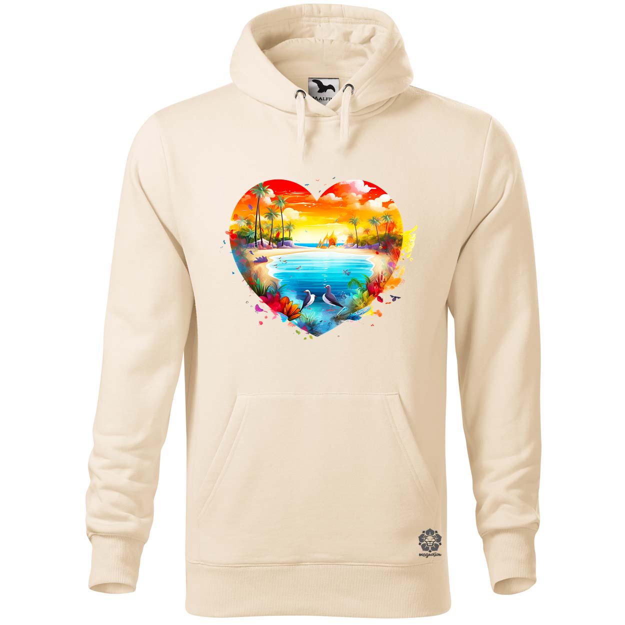 Strand szív v2 egyedi  pulóver 