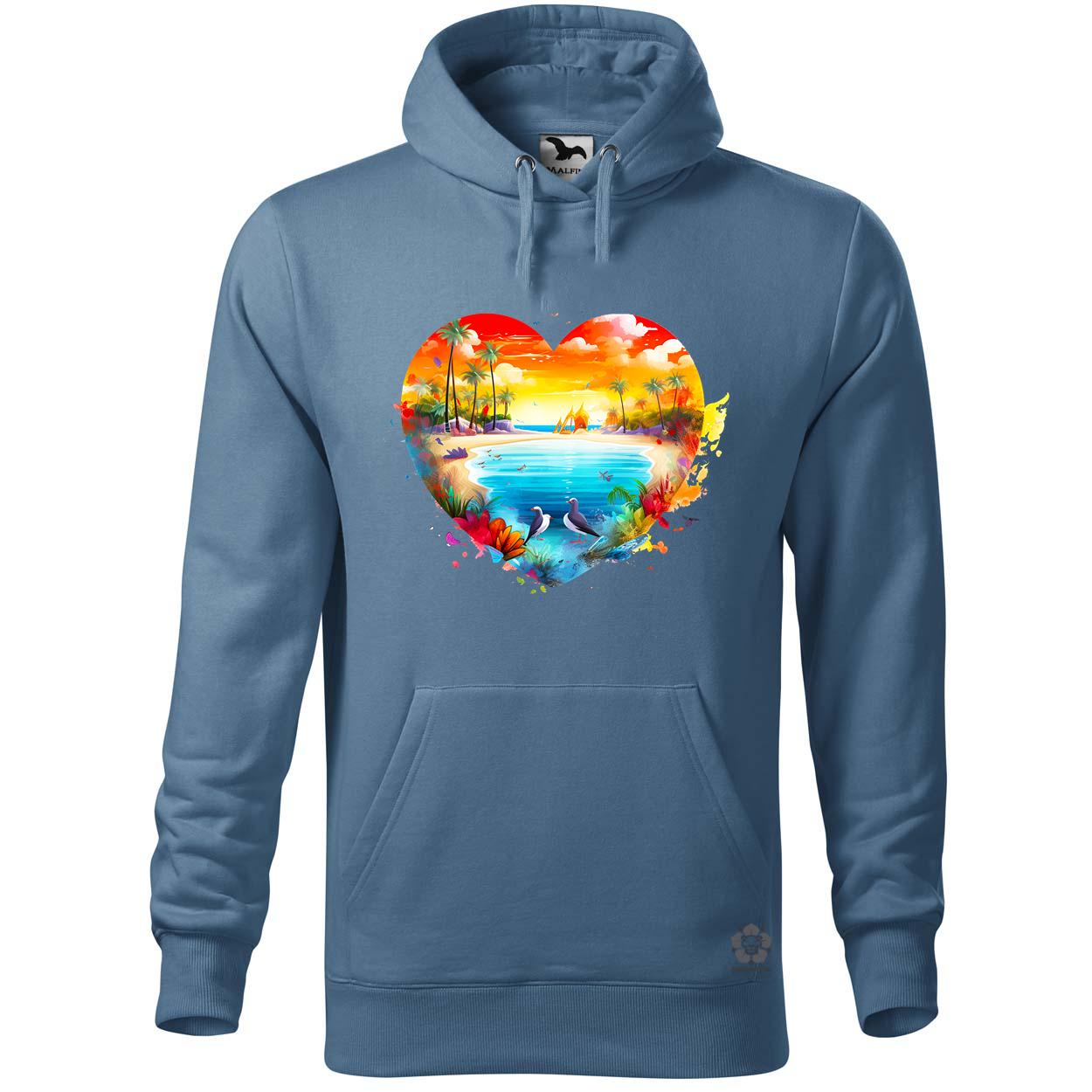 Strand szív v2 egyedi  pulóver 