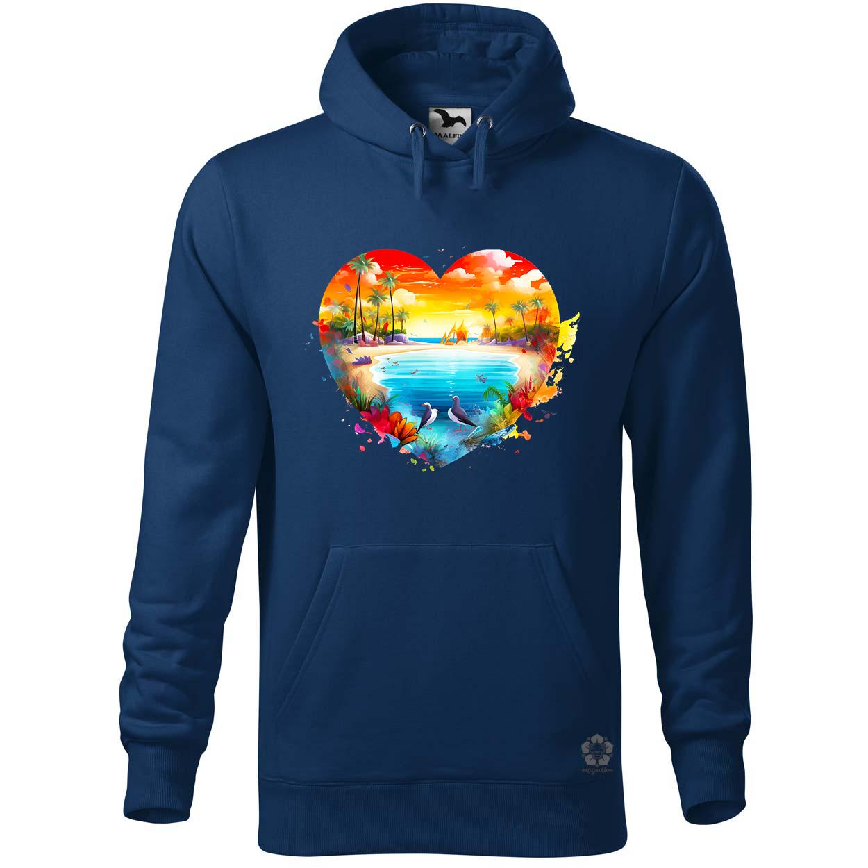Strand szív v2 egyedi  pulóver 