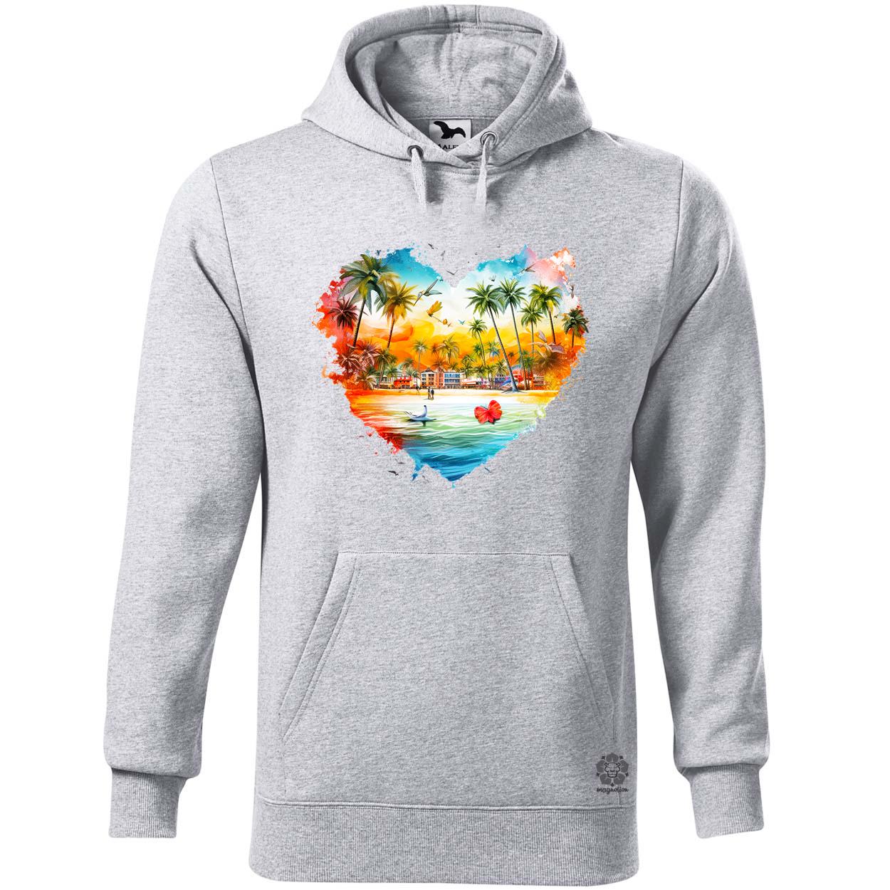 Strand szív v4 egyedi  pulóver 