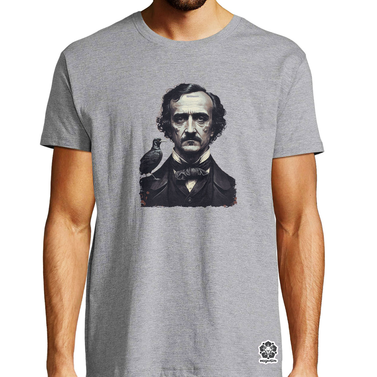 Edgar Allan Poe portré v1 egyedi póló 