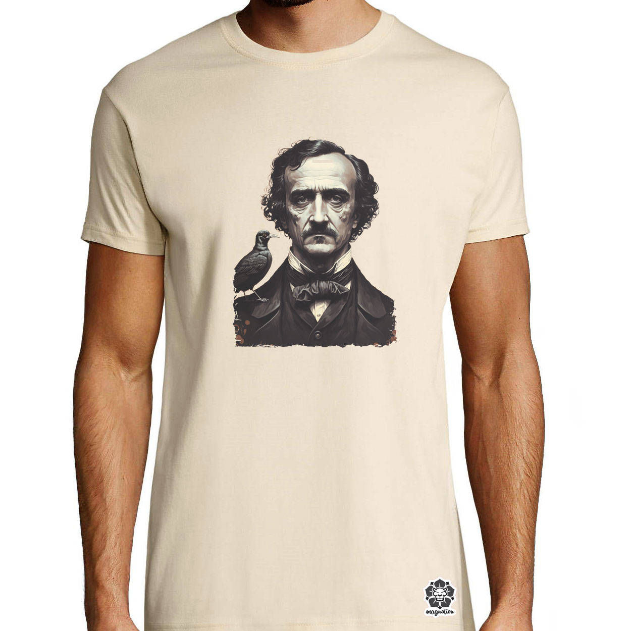 Edgar Allan Poe portré v1 egyedi póló 