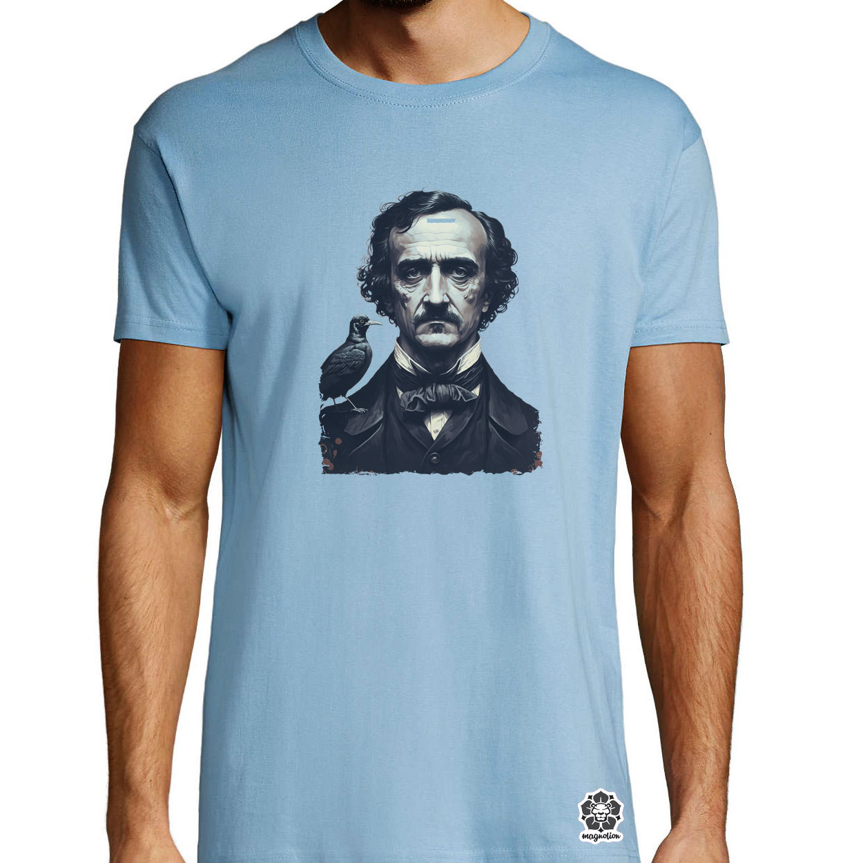 Edgar Allan Poe portré v1 egyedi póló 
