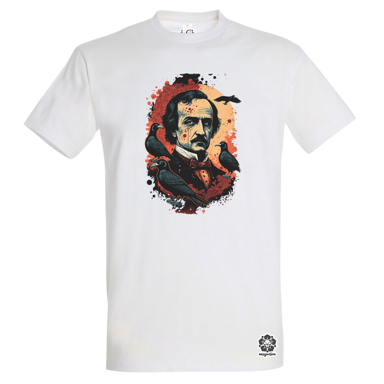 Edgar Allan Poe portré v2 egyedi póló 