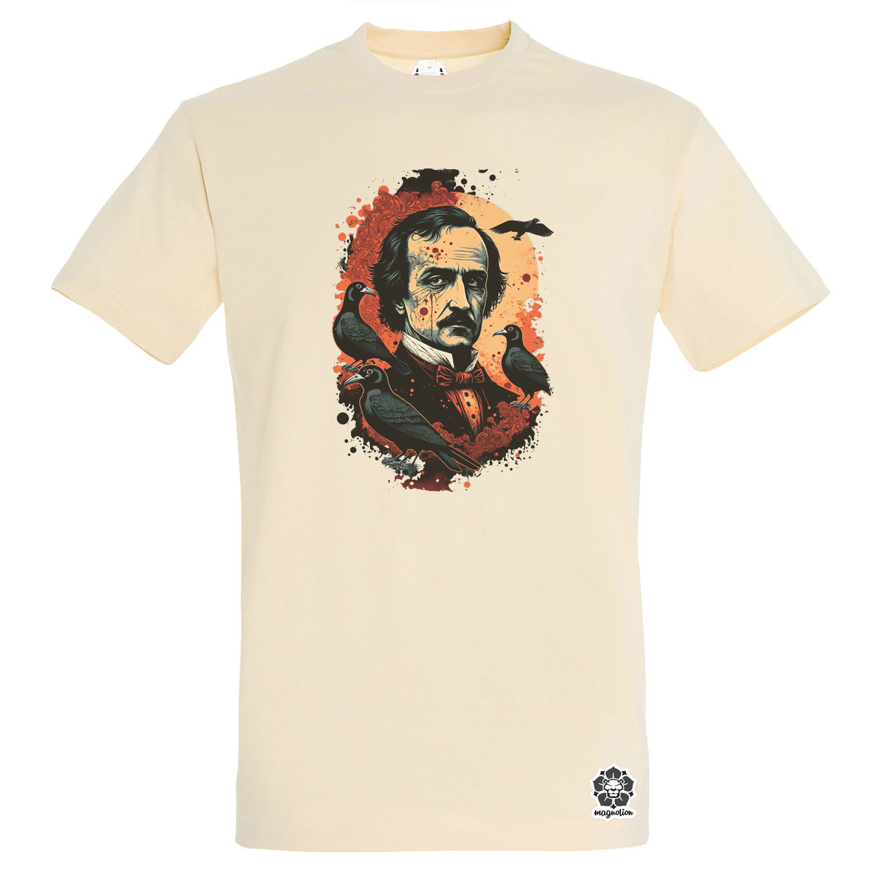 Edgar Allan Poe portré v2 egyedi póló 