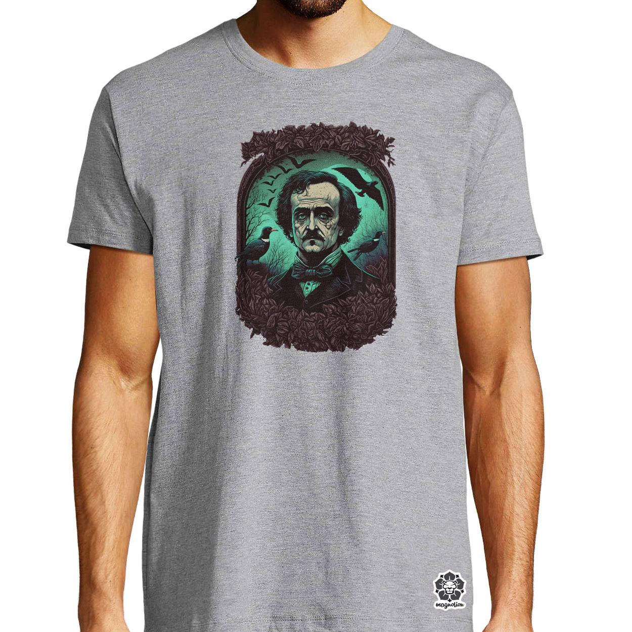 Edgar Allan Poe portré v3 egyedi póló 