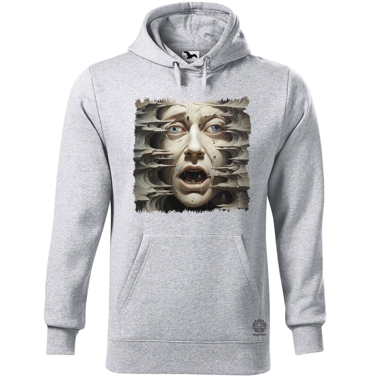 Szürreál pareidolia v2 egyedi  pulóver 