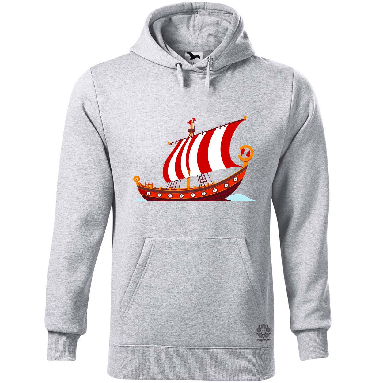 Viking hosszúhajó v2 egyedi  pulóver 