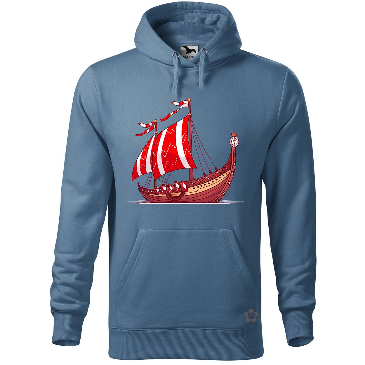 Viking hosszúhajó v6 egyedi  pulóver 